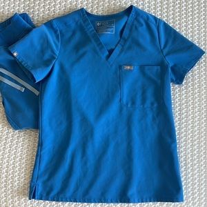 Capri Blue FIGS SCRUBS XS/XSP Zamora Joggers + top